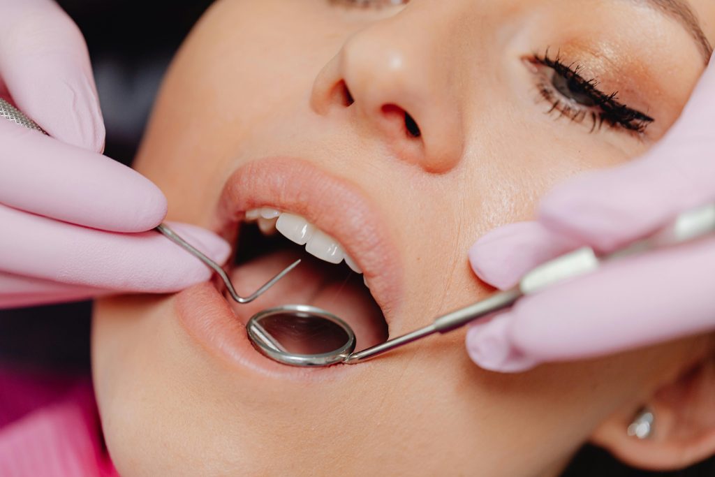 image of a woman receiving a root canal liverpool
